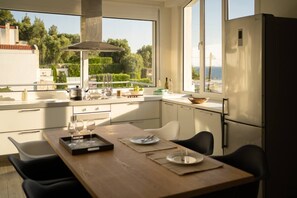 Villa Theano - 4 Bedrooms with Private Pool | Private kitchen | Fridge, espresso maker, electric kettle, high chair - Kappa Resort (Kassandra)
