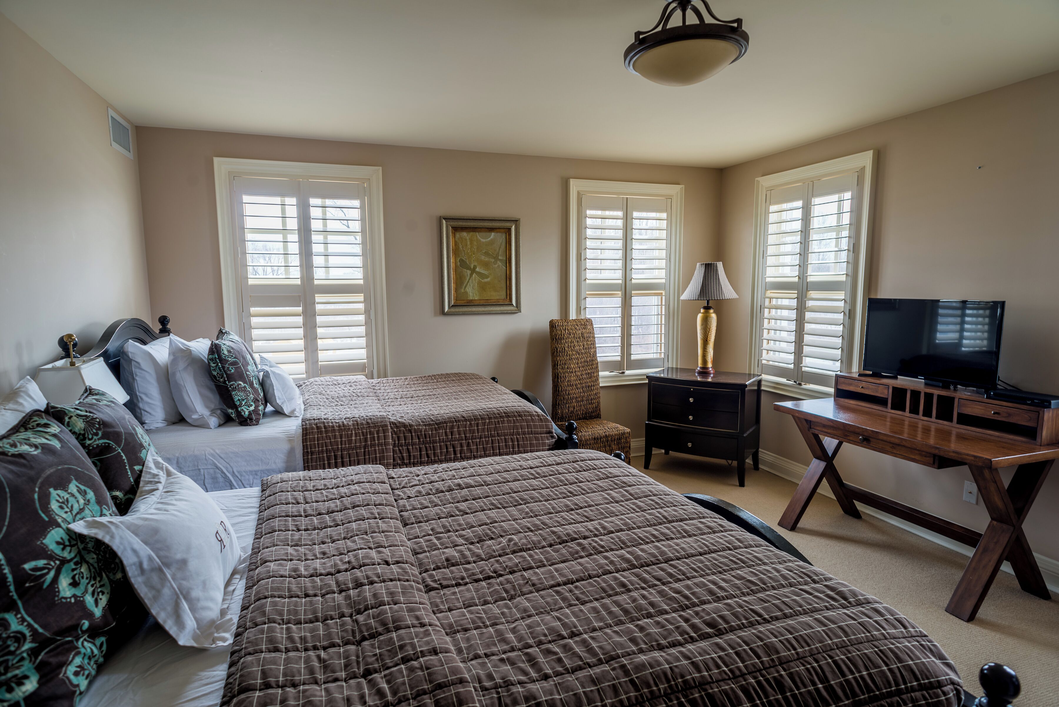 Individually decorated, individually furnished, iron/ironing board