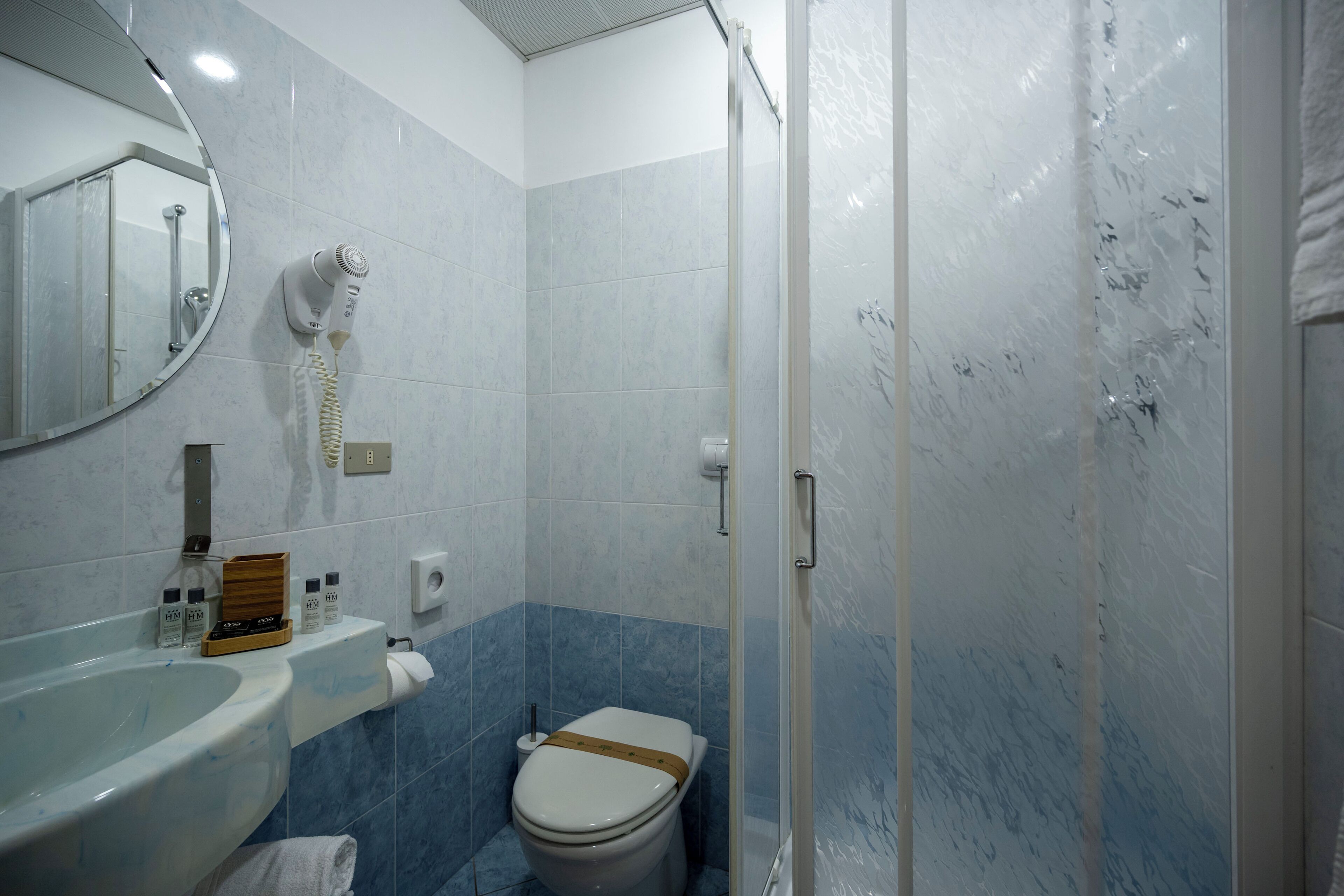 standard double room | bathroom | shower, free toiletries, hair dryer, bidet