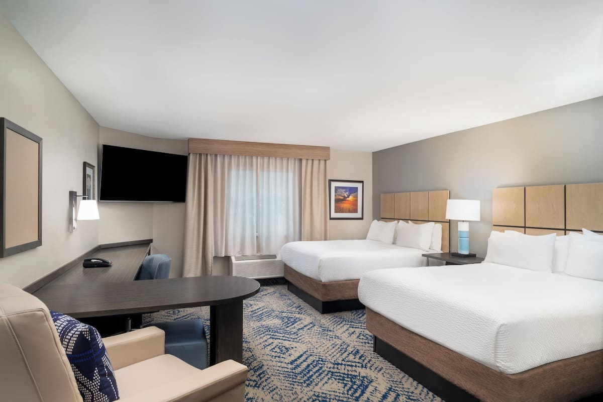 In-room safe, desk, iron/ironing board, free cribs/infant beds