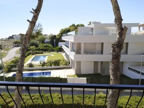 Apartment, 1 Bedroom, Terrace, Garden Area | Balcony view