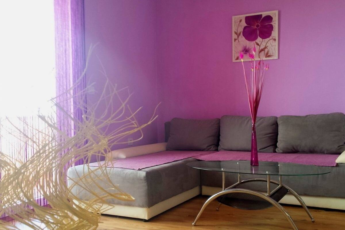 Deluxe-Apartment, 1 Schlafzimmer, Balkon, Meerblick | Wohnzimmer