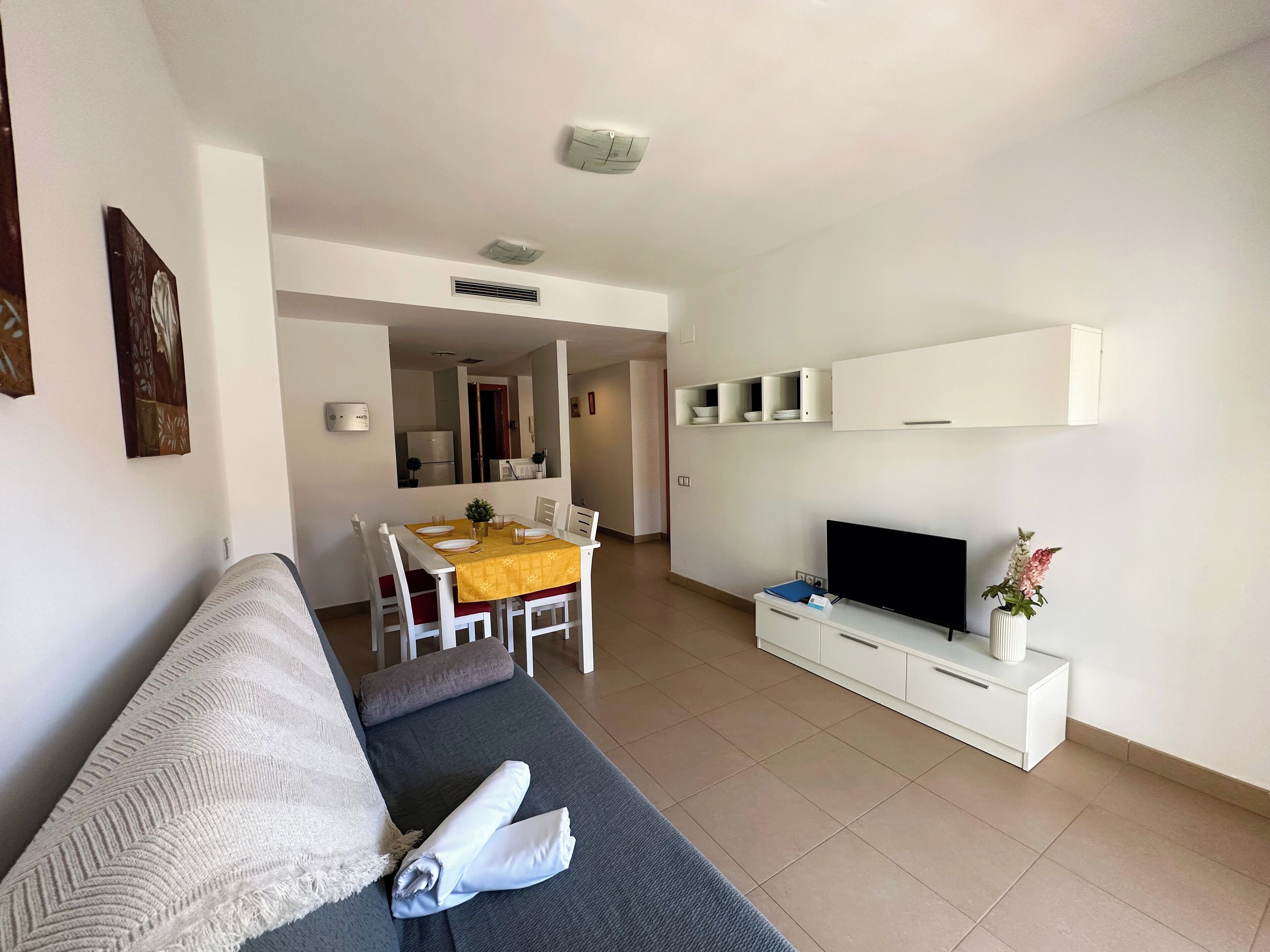 Basic Apartment, 1 Bedroom, Terrace | Living area