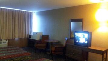 Desk, free WiFi, bed sheets