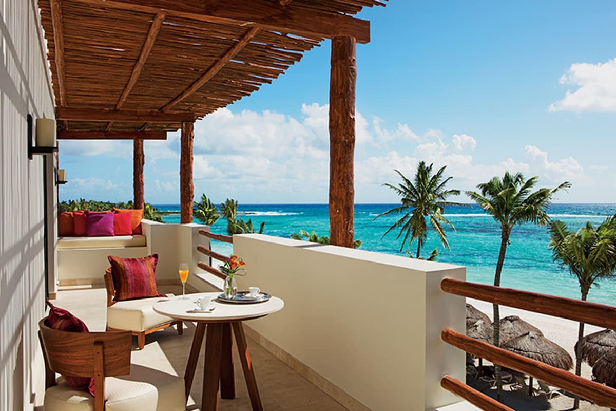 aerial shot of Secrets Mexico Akumal Riviera Maya