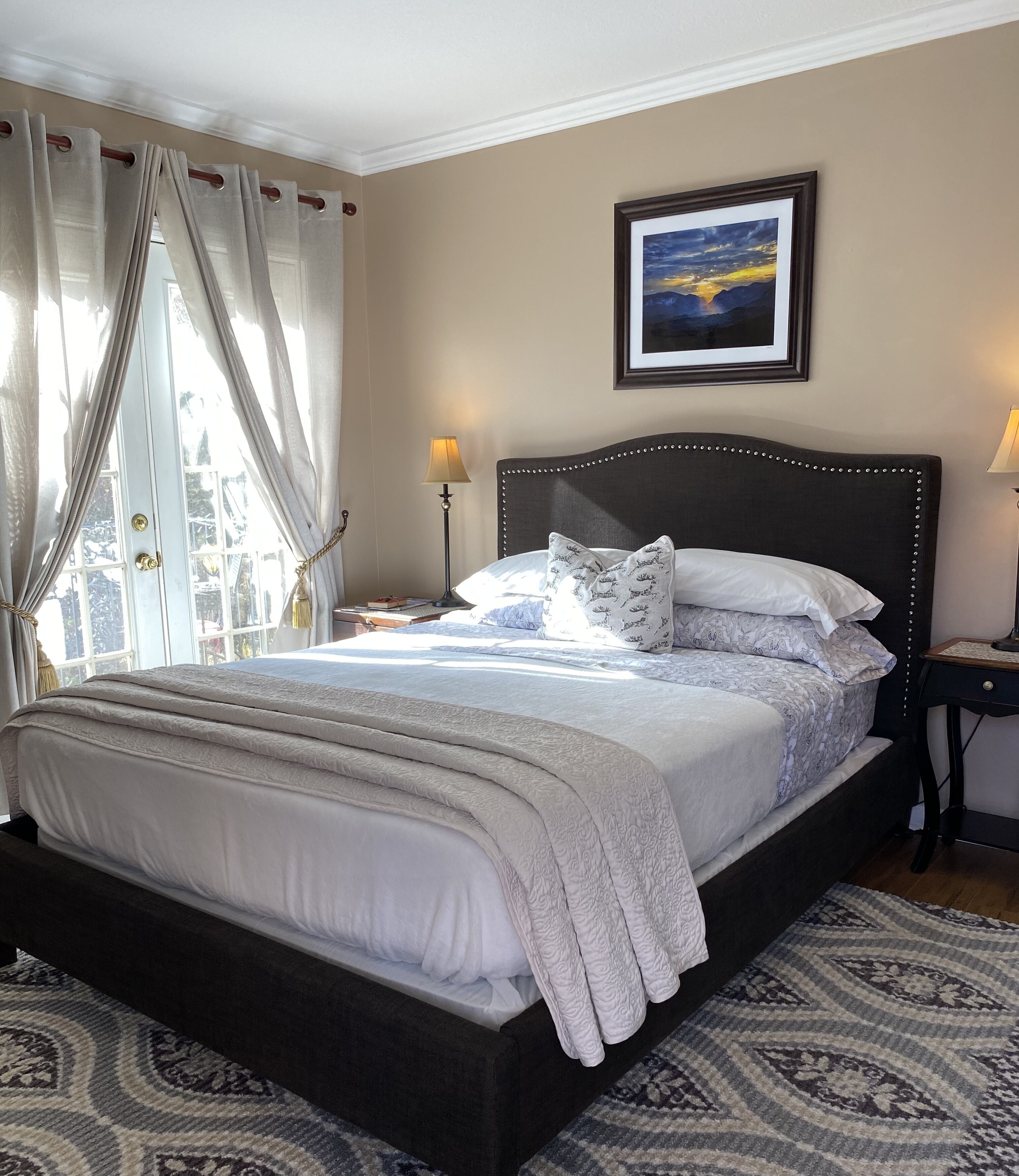 Exclusive-Zimmer, 1 Queen-Bett, Balkon, Bergblick (Balcony Room) | 1 Schlafzimmer, Bettwäsche aus ägyptischer Baumwolle