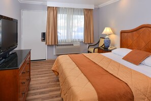 Individually decorated, individually furnished, desk, blackout drapes