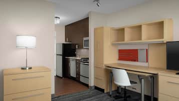 Suite, 1 Bedroom | Living room | 32-inch Smart TV with cable channels, TV, Netflix