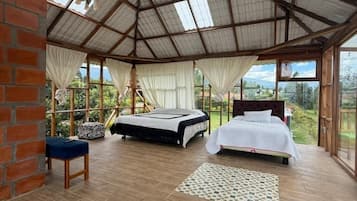 Deluxe Quadruple Room, Hill View | Premium bedding, down comforters, individually decorated