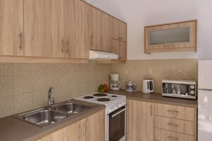 Fridge, coffee/tea maker, electric kettle