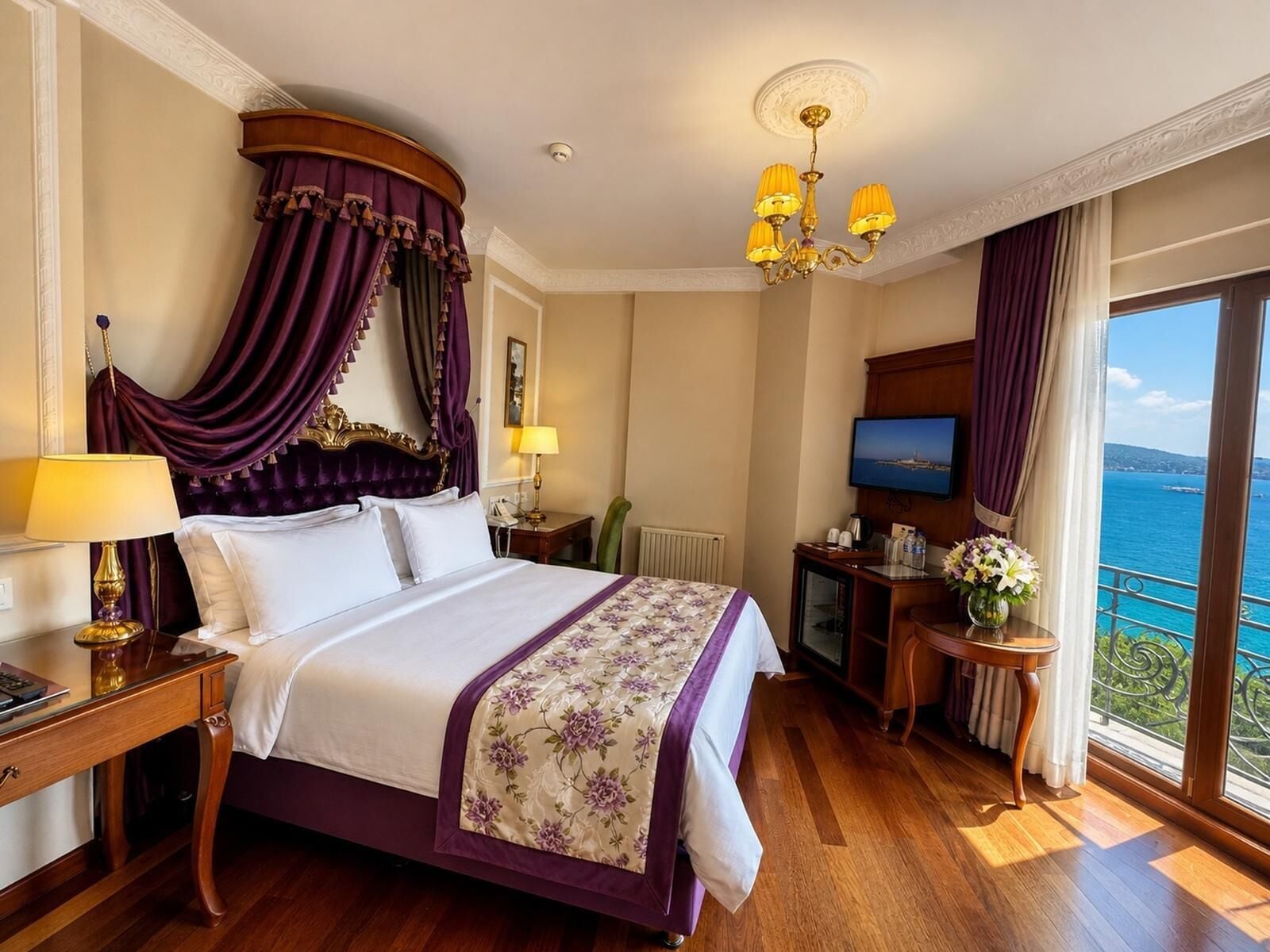 Superior Room, Sea View and Bucoleon Palace View | Premium bedding, Select Comfort beds, minibar, in-room safe