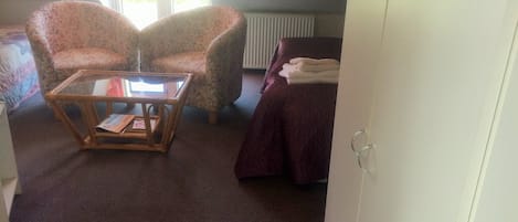 Individually decorated, individually furnished, iron/ironing board