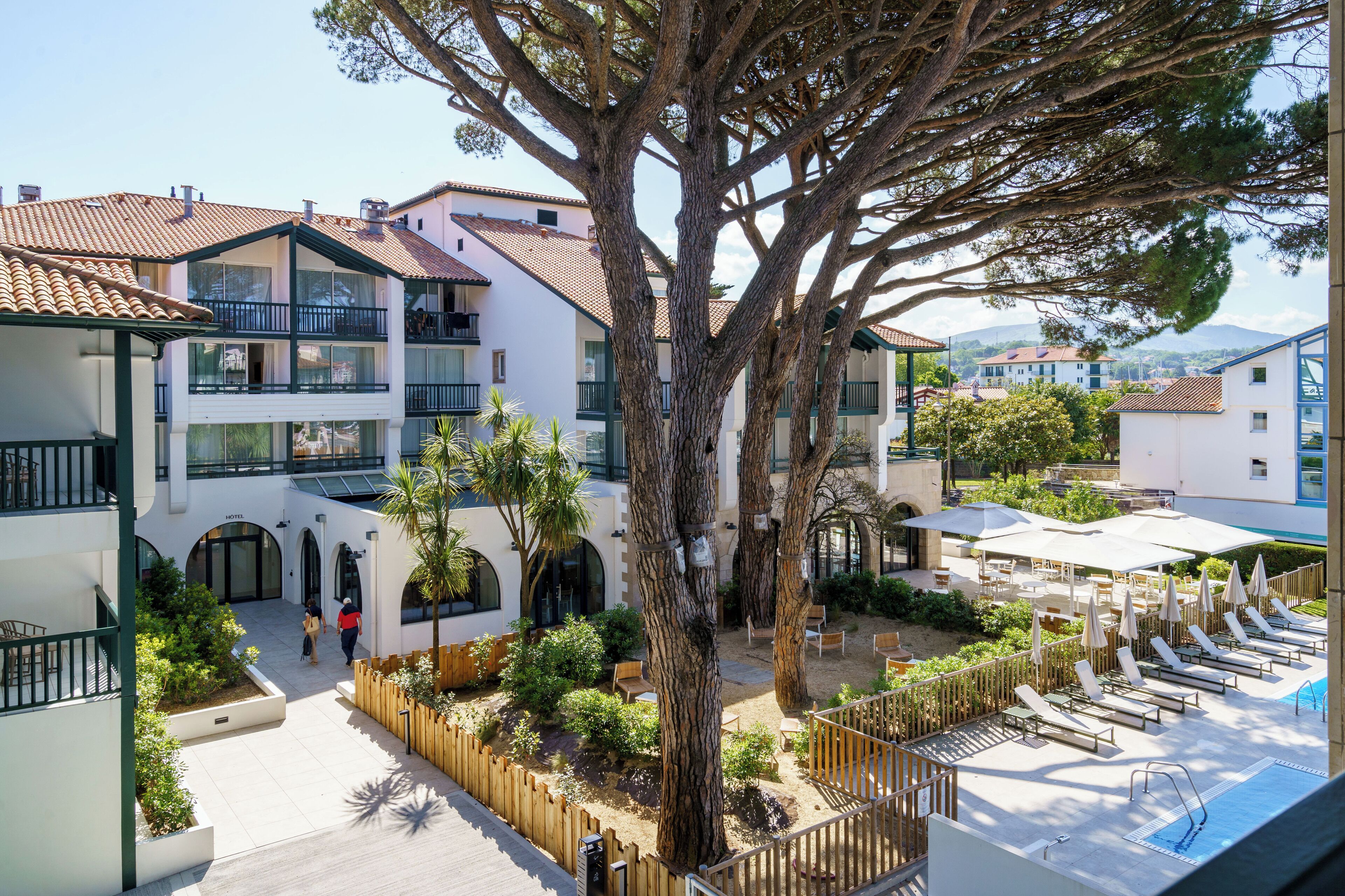 Blick von der Unterkunft