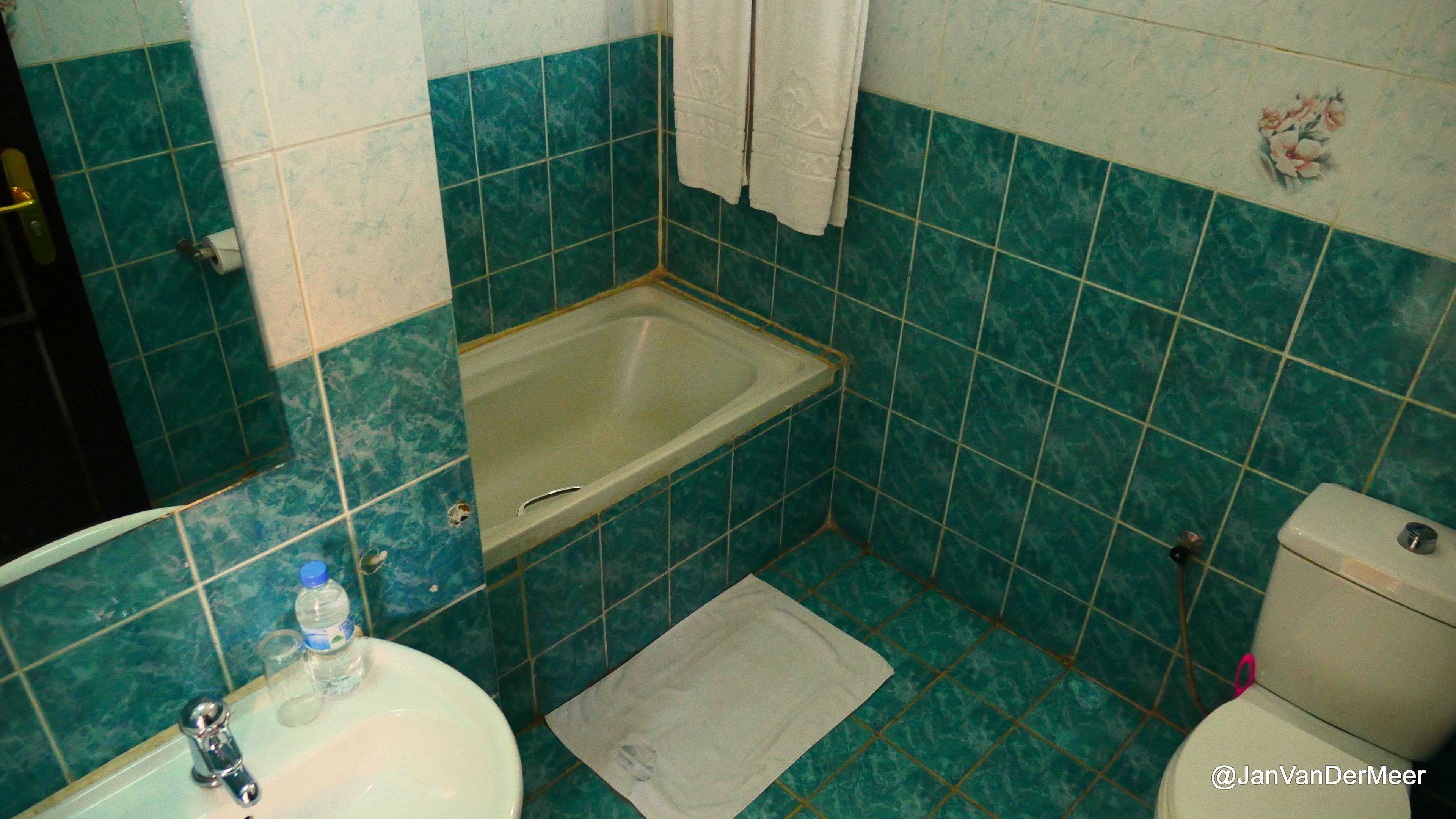 combined shower/bathtub, free toiletries, hair dryer, towels