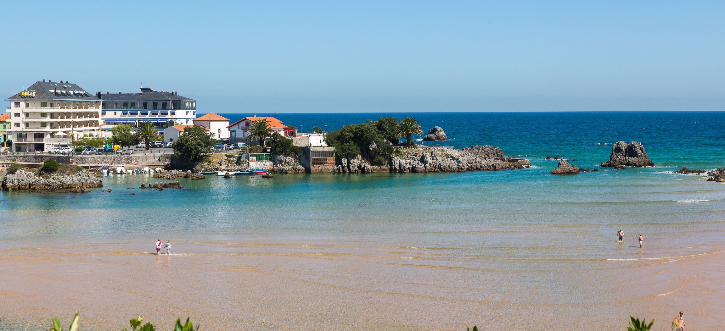 on the beach, white sand