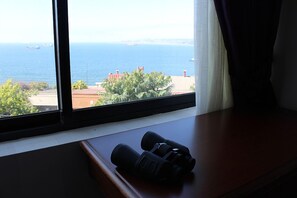 Chambre triple Prestige, vue sur lâocĂ©an | Vue de la chambre