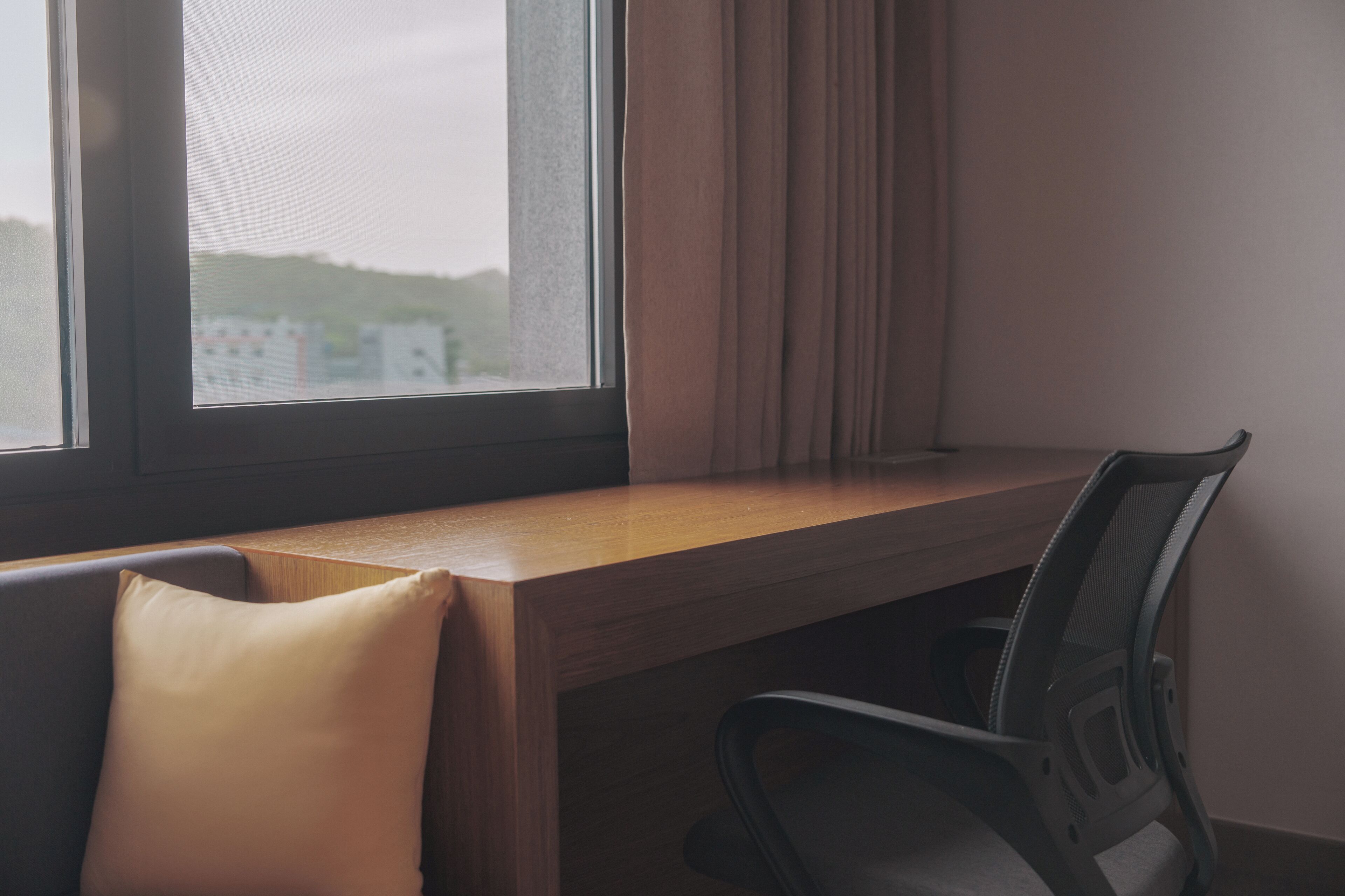 premium bedding, down duvets, desk, soundproofing