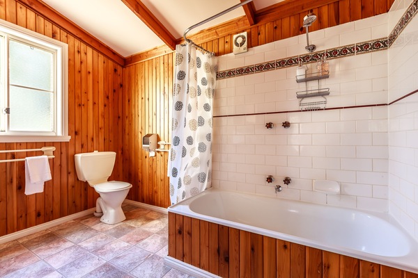 Chaumière familiale, 2 chambres, foyer | Salle de bain | Baignoire et douche séparées, articles de toilette (gratuits)
