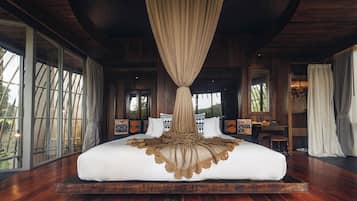 Tree House, piscine privée | 1 chambre, literie de qualité supérieure, minibar