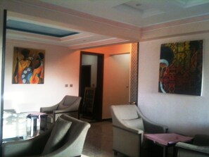 Sitteområde i lobbyen