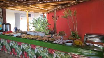 Free daily buffet breakfast
