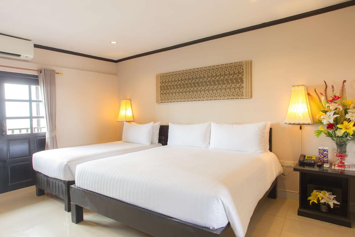 Superior Room, Multiple Beds, Balcony | Minibar, in-room safe, desk, soundproofing