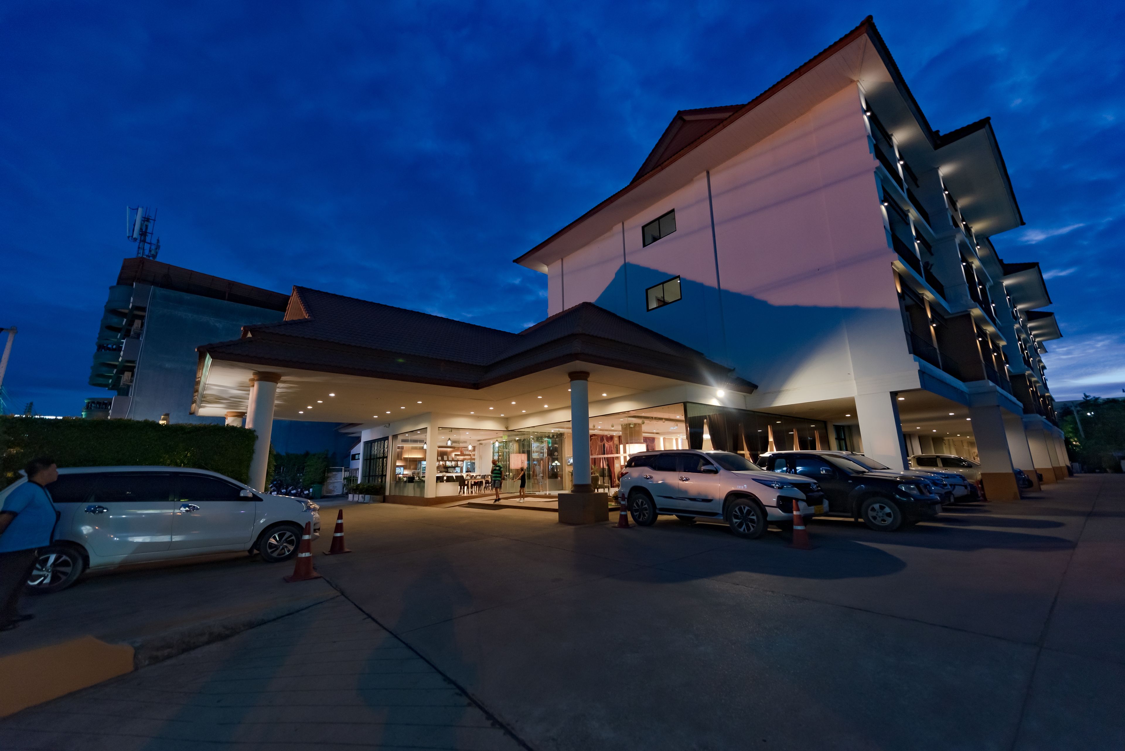 front of property – evening/night