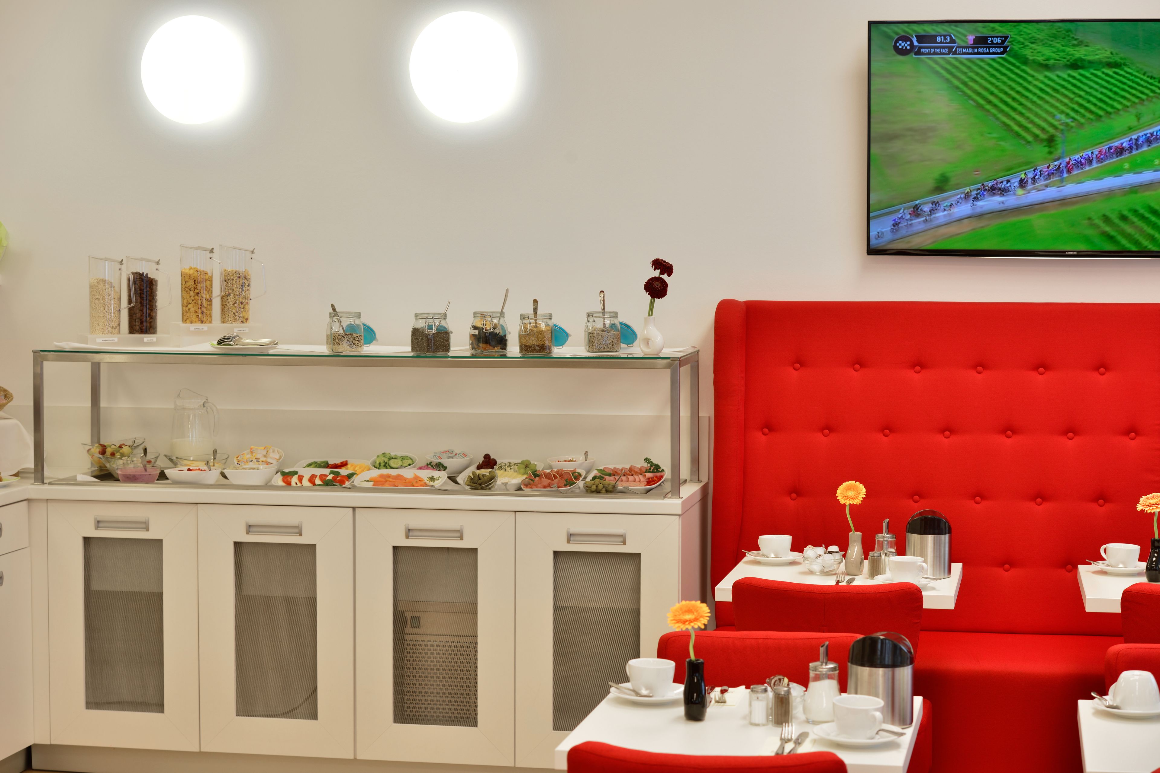 daily buffet breakfast (eur 15 per person)