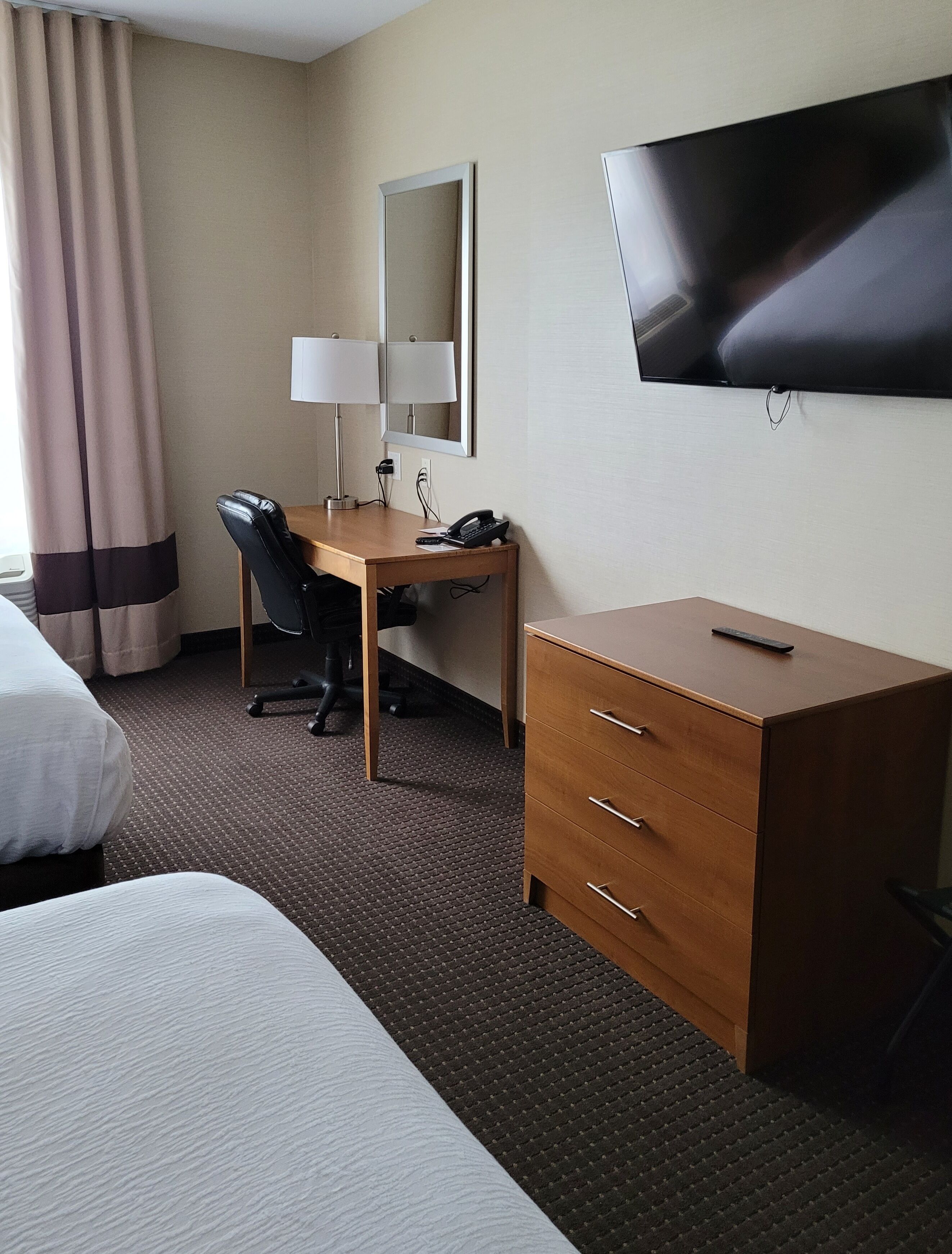 1 bedroom, desk, laptop workspace, iron/ironing board