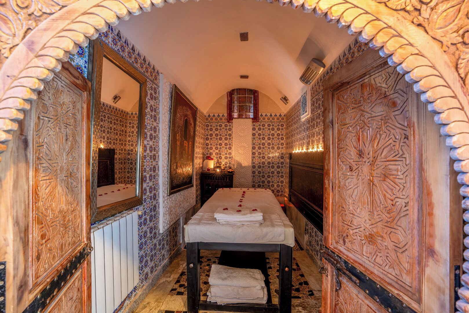 Salas de tratamiento para parejas y baño turco o hammam 