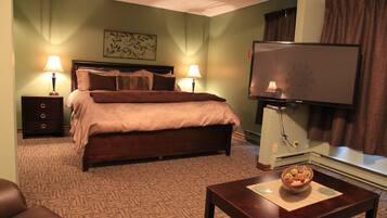 ห้องเอ็กเซกคิวทีฟสวีท, เตียงคิงไซส์ 1 เตียง (Contemporary) | 1 ห้องนอน, โต๊ะทำงาน, พื้นที่ทำงานแบบใช้แล็ปท็อป, ผ้าม่านกันแสง