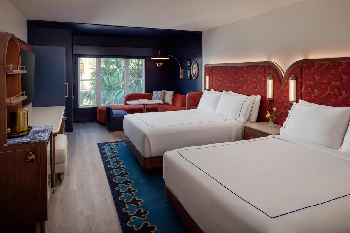 Room, 2 Queen Beds | In-room safe, desk, laptop workspace, WiFi (free)