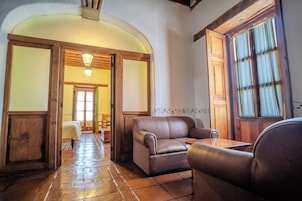 Junior Suite, 2 Double Beds | Living area | Flat-screen TV