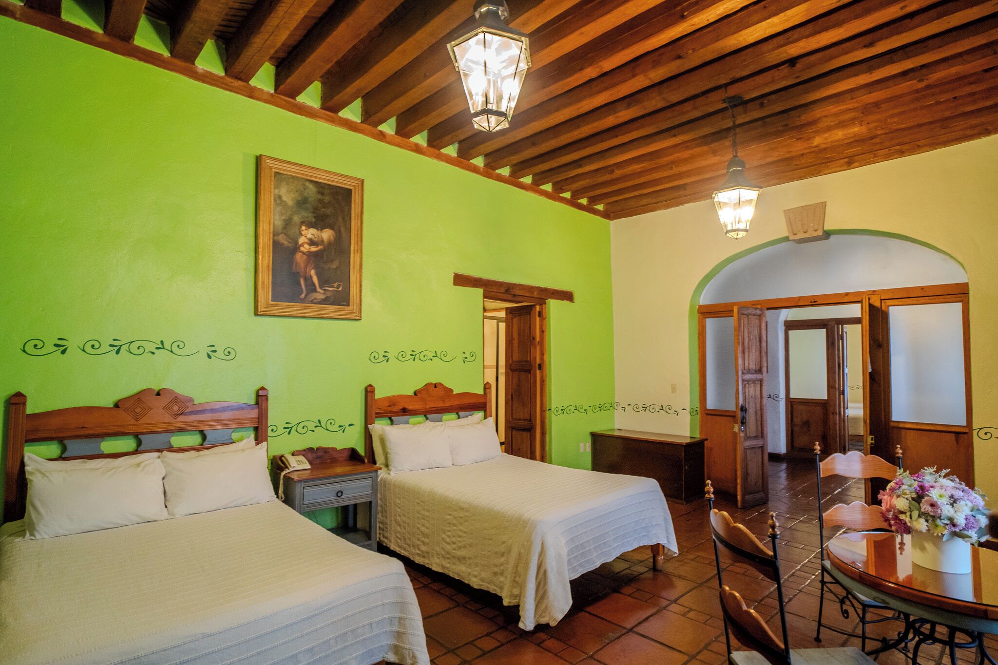 junior suite, 2 double beds | 1 bedroom, premium bedding, down duvets, in-room safe