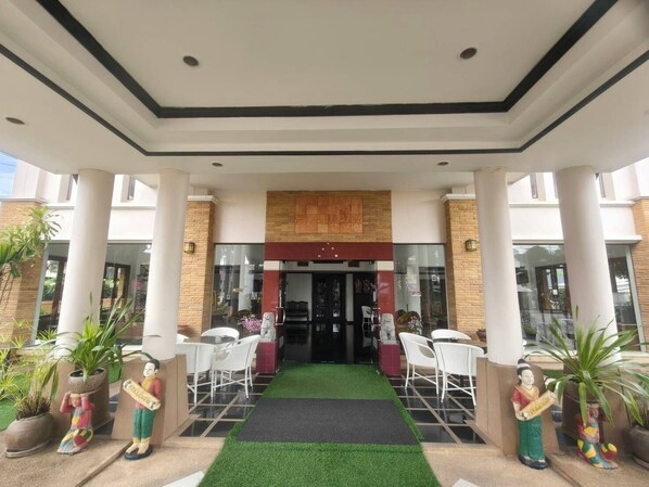 A szálláshely homlokzata