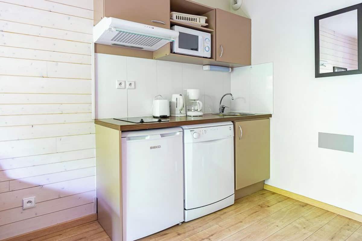 Studio (For 2) | Eigene Küche | Kühlschrank, Mikrowelle, Herdplatte, Geschirrspüler