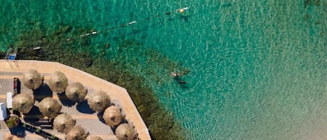 Private beach, beach shuttle