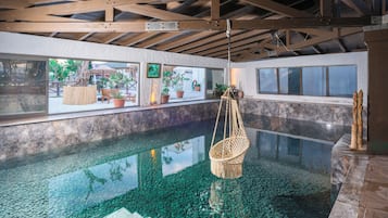 Indoor pool, outdoor pool