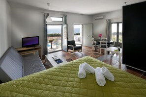 Villa, 1 Bedroom, Private Pool | Iron/ironing board, free cribs/infant beds, free WiFi, bed sheets - Villas Lino (Skiros)