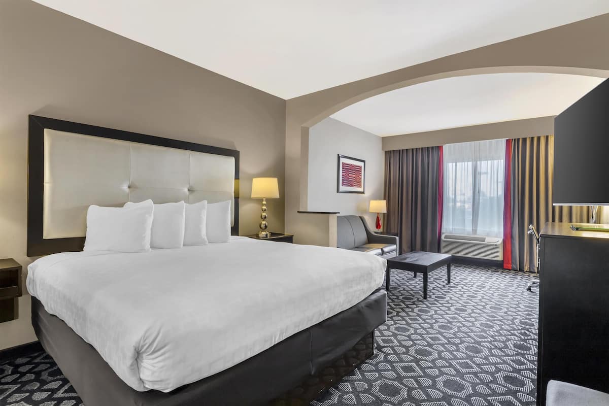 Suite, 1 King Bed, Non Smoking (with Sofabed) | Premium bedding, in-room safe, desk, iron/ironing board