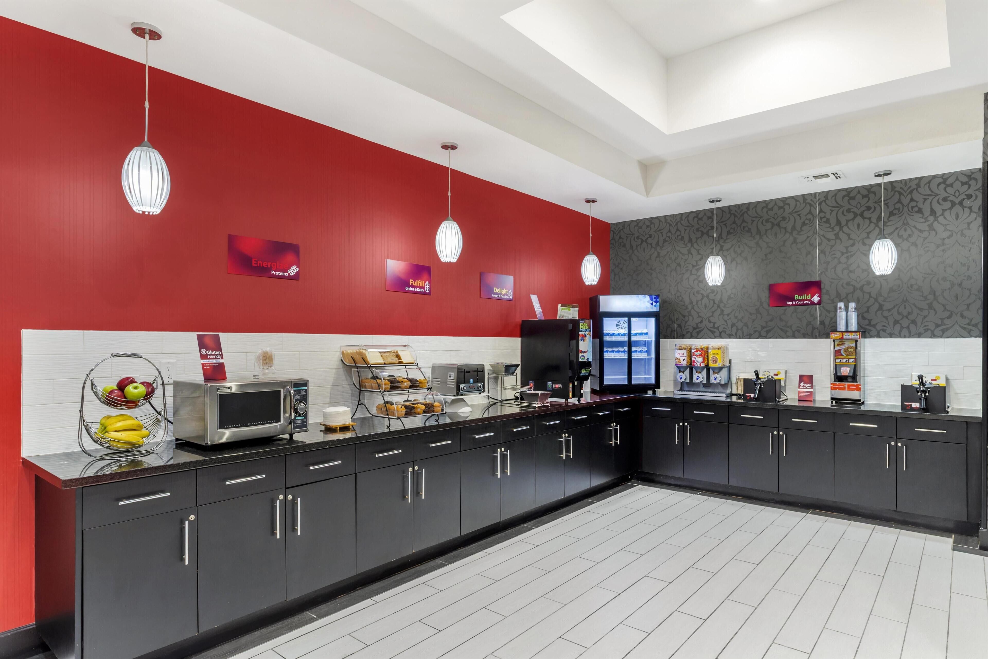 Desayuno completo gratuito y diario