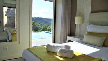 Standard Double Room, Pool View | Individually decorated, individually furnished, desk, blackout drapes