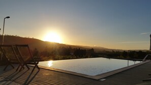 Vue sur la campagne depuis l’hébergement