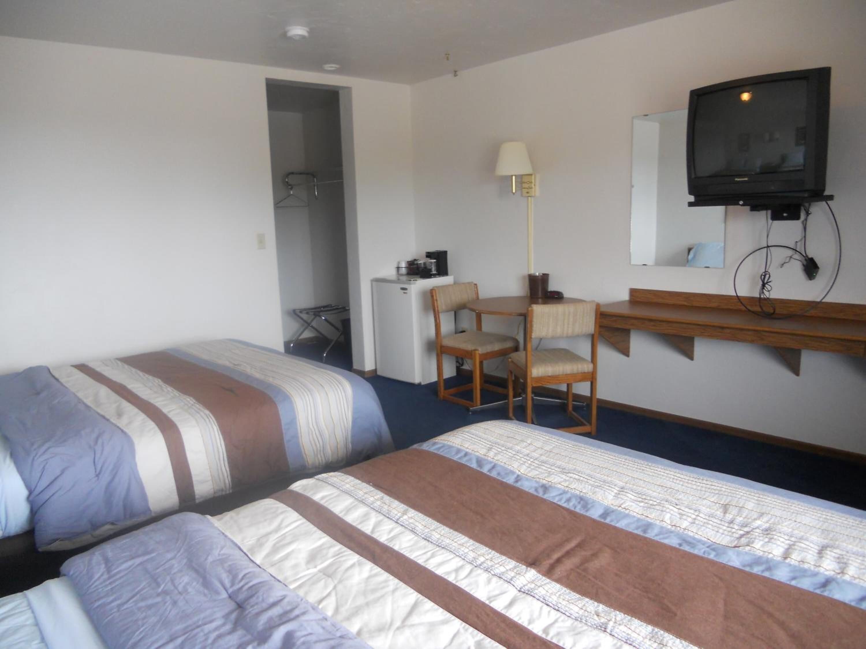 desk, blackout curtains, iron/ironing board, free wifi