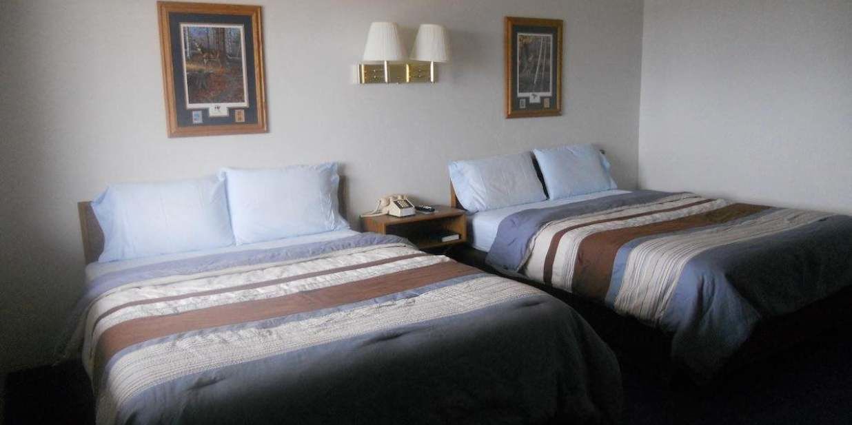 standard room, 2 queen beds | desk, blackout curtains, iron/ironing board, free wifi