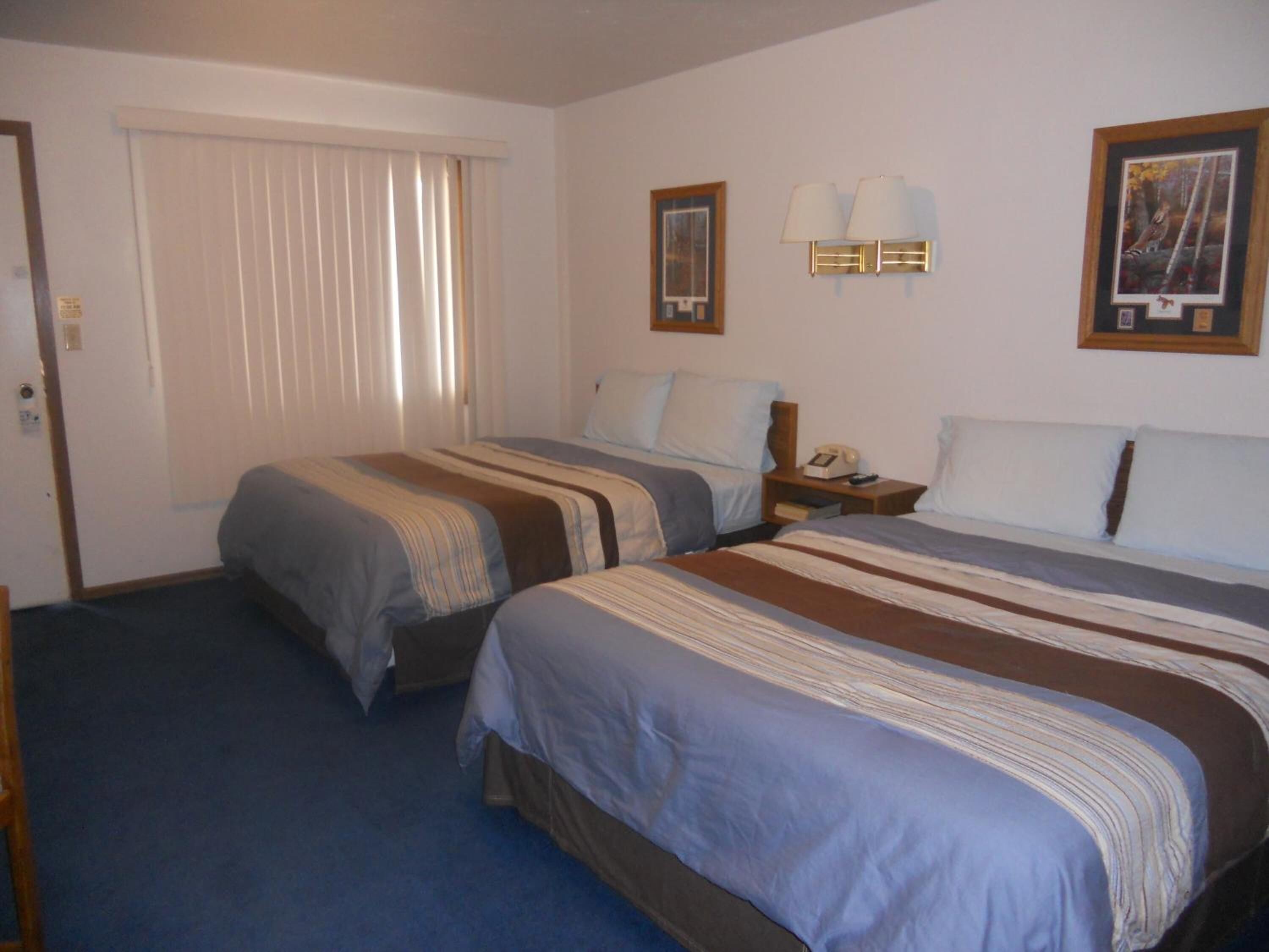 desk, blackout curtains, iron/ironing board, free wifi