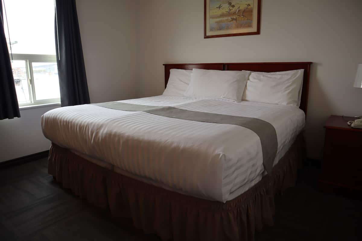 Quarto club, 1 cama King, para não fumantes, geladeira e micro-ondas | 1 quarto, escrivaninha, ferros/tábuas de passar roupa