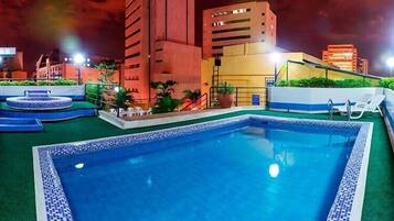 Piscine sur le toit