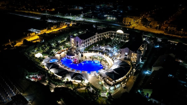 Vue sur la ville depuis l’hébergement