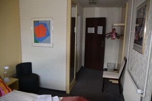 Desk, free WiFi, bed sheets